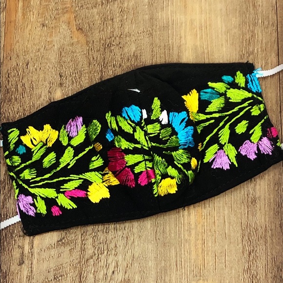 Small San Antonino Face Mask Mexican Embroidery - Picture 7 of 16